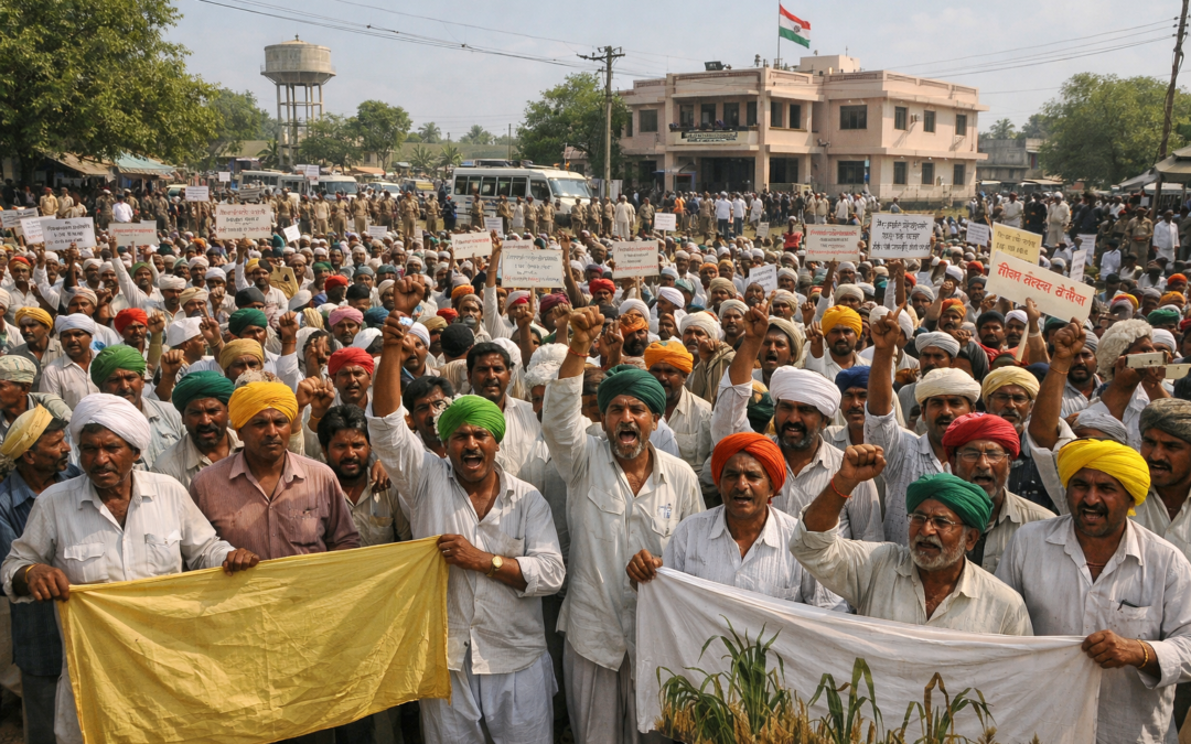 धानेरा में किसान महापंचायत: तंबाकू टैक्स और फसल नुकसान पर सरकार को चेतावनी